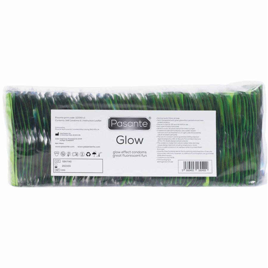 PASANTE - BUSTA DI PRESERVATIVI GLOW 144 UNITÀ PASANTE