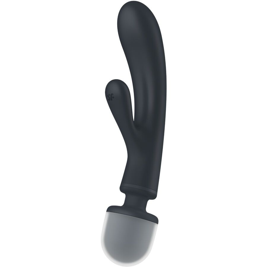 SATISFYER - MASSAGGIATORE VIBRATORE CONIGLIO TRIPLE LOVER GRIGIO SATISFYER VIBRATOR
