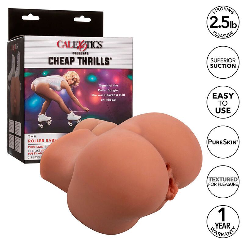 CALEXOTICS - THE ROLLER BABE DOPPIO MASTURBATORE REALISTICO FLESH CALEXOTICS