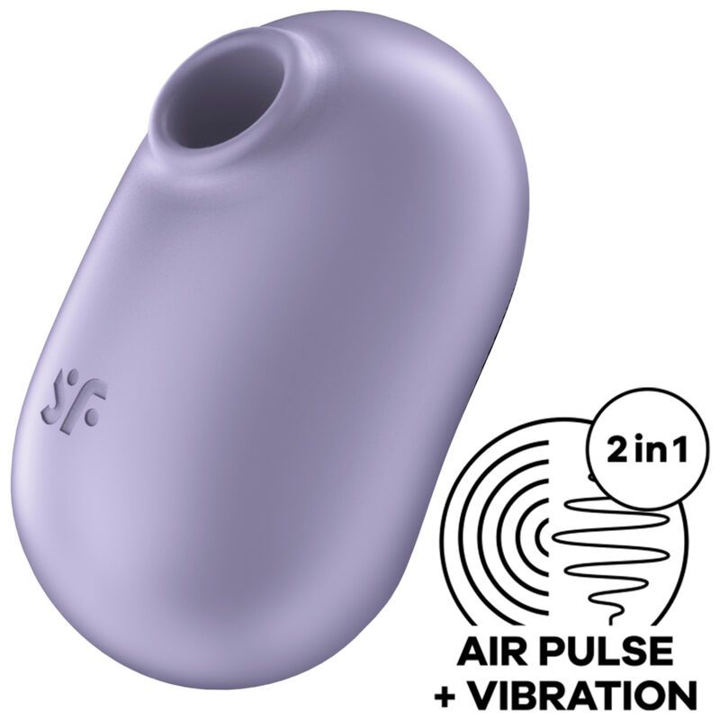 SATISFYER - PRO TO GO 2 DOPPIO STIMOLATORE E VIBRATORE VIOLA SATISFYER AIR PULSE