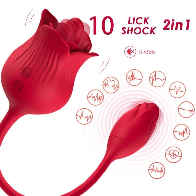 ARMONY - VIBRATORE ROSA CON COLA ROSSO ARMONY STIMULATORS