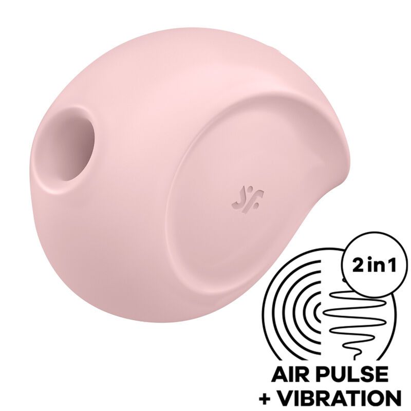 SATISFYER - STIMOLATORE DI IMPULSI D'ARIA SUGAR RUSH E VIBRATORE ROSA SATISFYER AIR PULSE