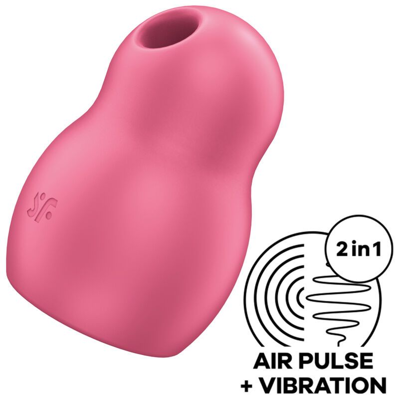 SATISFYER - PRO TO GO 1 DOPPIO STIMOLATORE E VIBRATORE ROSSO SATISFYER AIR PULSE