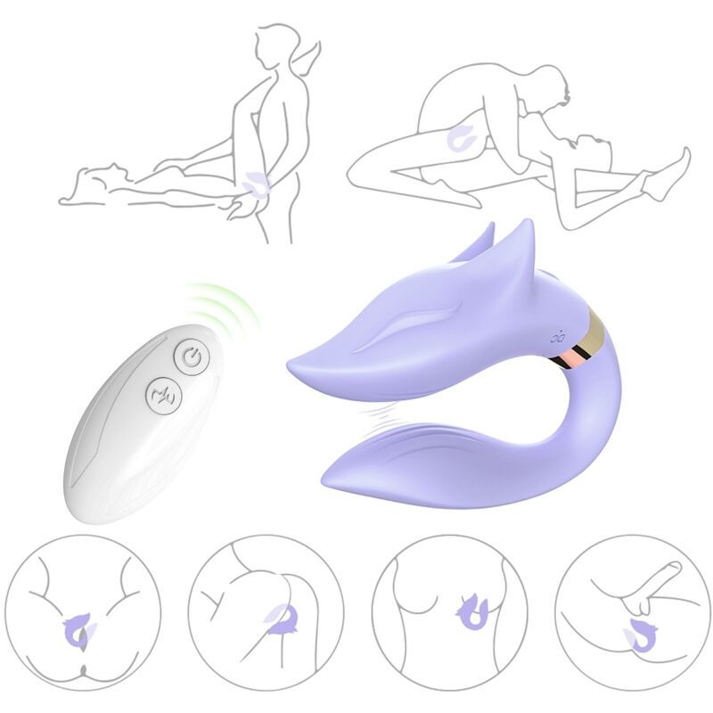 ARMONY - VIBRATORE FOX PER COPPIA TELECOMANDO VIOLA ARMONY FOR COUPLES