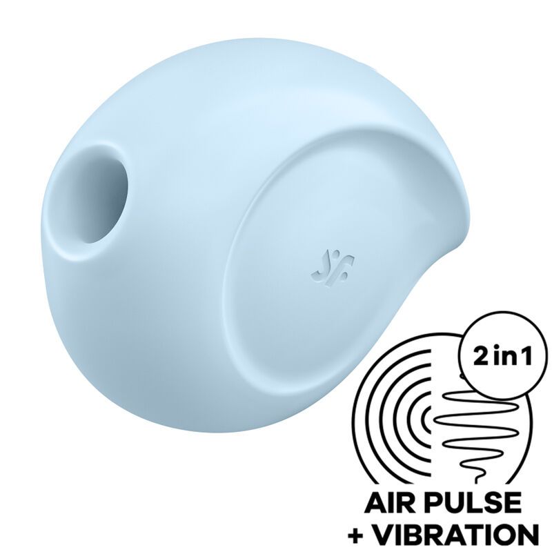 SATISFYER - STIMOLATORE E VIBRATORE A IMPULSI D'ARIA SUGAR RUSH BLU SATISFYER AIR PULSE