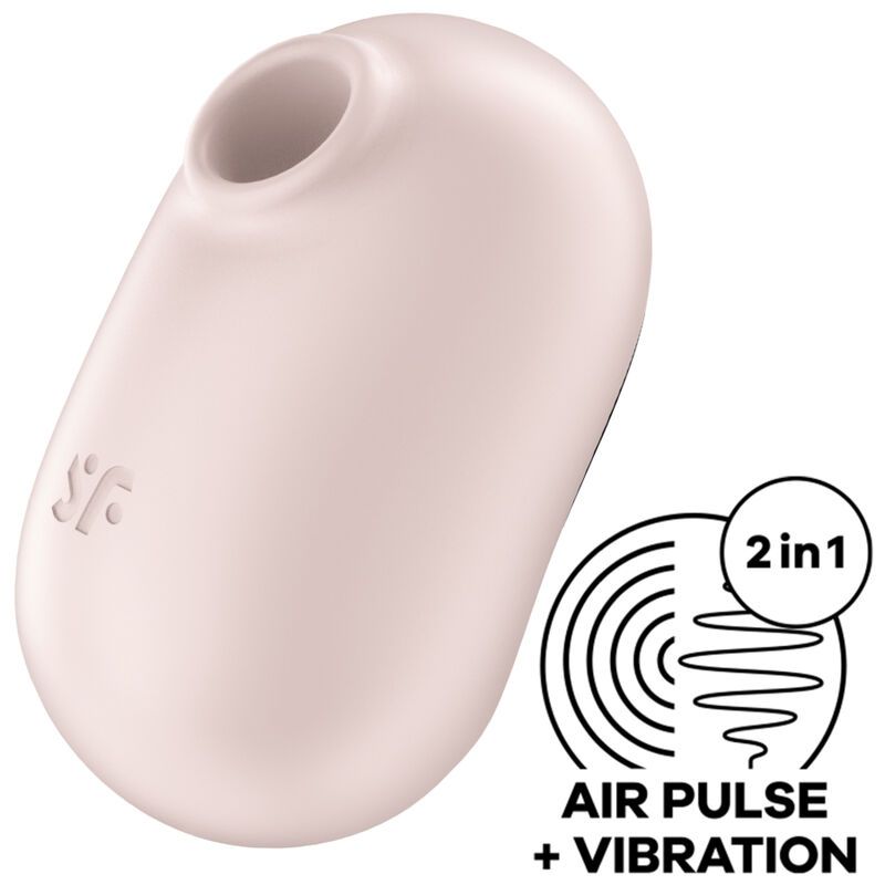 SATISFYER - PRO TO GO 2 DOPPIO STIMOLATORE E VIBRATORE BEIGE SATISFYER AIR PULSE