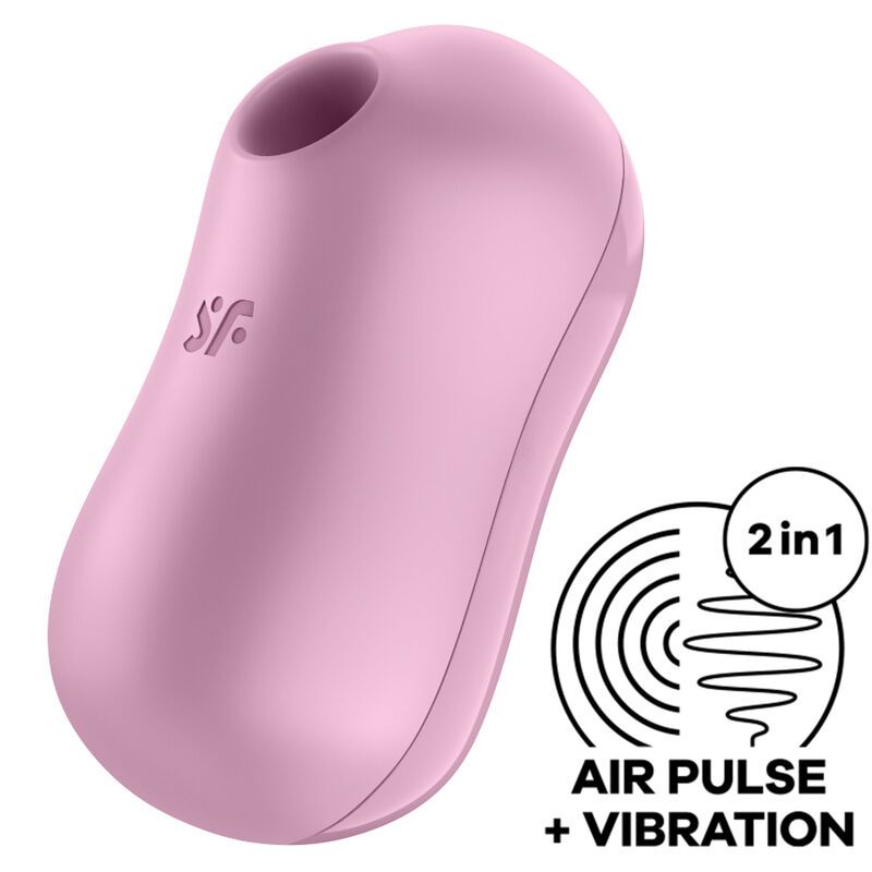 SATISFYER - STIMOLATORE E VIBRATORE D'ARIA PER ZUCCHERO COTONE LILLA SATISFYER AIR PULSE