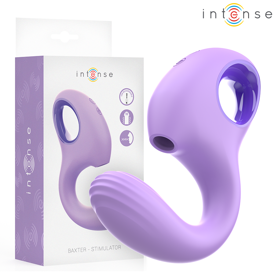 INTENSE - VIBRATORE E STIMOLATORE BAXTER VIOLA INTENSE HIGH TECH