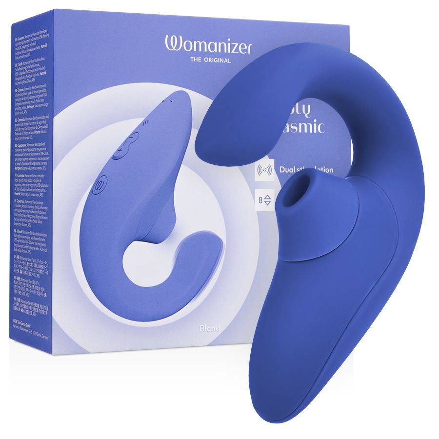 WOMANIZER - BLEND RABBIT VIBRATOR STIMOLATORE BLU VIBRANTE WOMANIZER