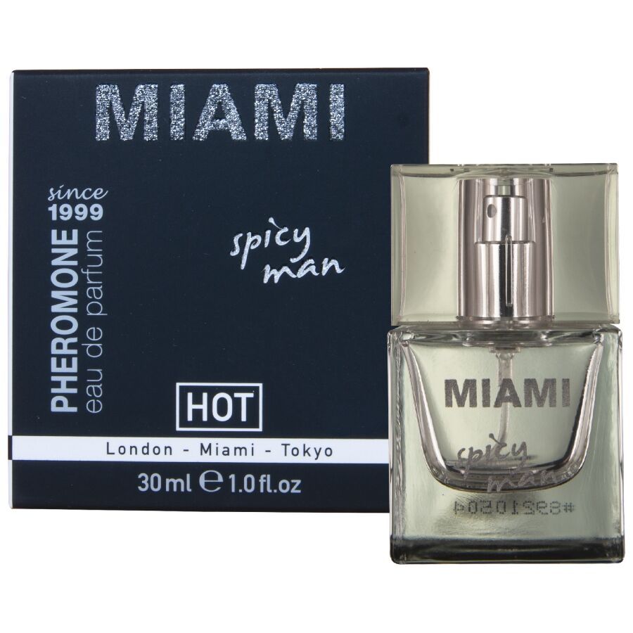 HOT - PROFUMO AI FEROMONI MIAMI SPICY MAN 30 ML HOT
