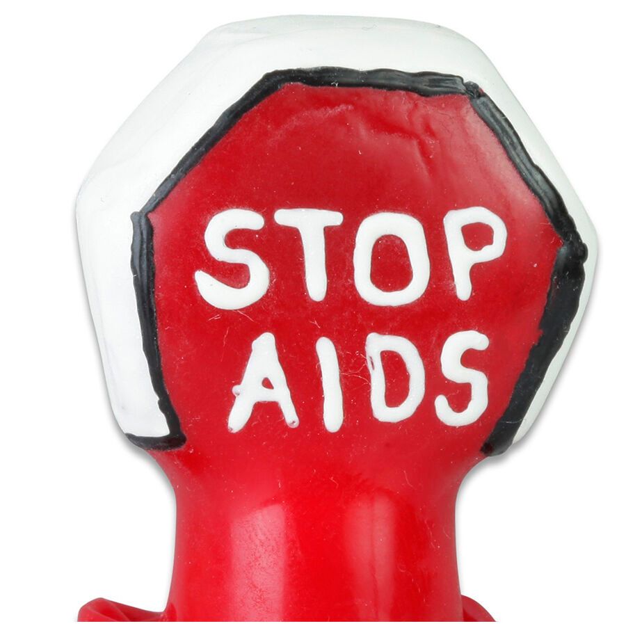 CONDOMERIE - PRESERVATIVI NOVITÀ DIPINTI A MANO STOP AIDS CONDOMERIE