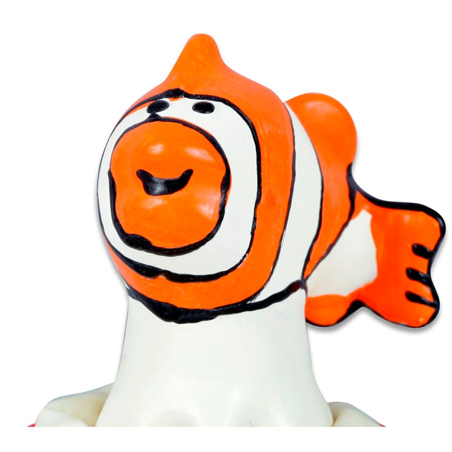 CONDOMERIE - PRESERVATIVI NOVITÀ DIPINTI A MANO PESCE ARANCIONE CONDOMERIE