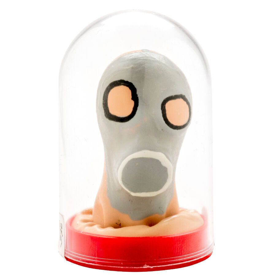 CONDOMERIE - PRESERVATIVI NOVITÀ DIPINTI A MANO MASCHERA ANTIGAS CONDOMERIE