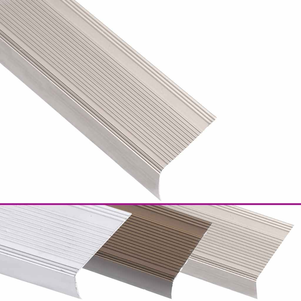 Profili a L per Gradini 15 pz in Alluminio 100 cm Champagne vidaXL