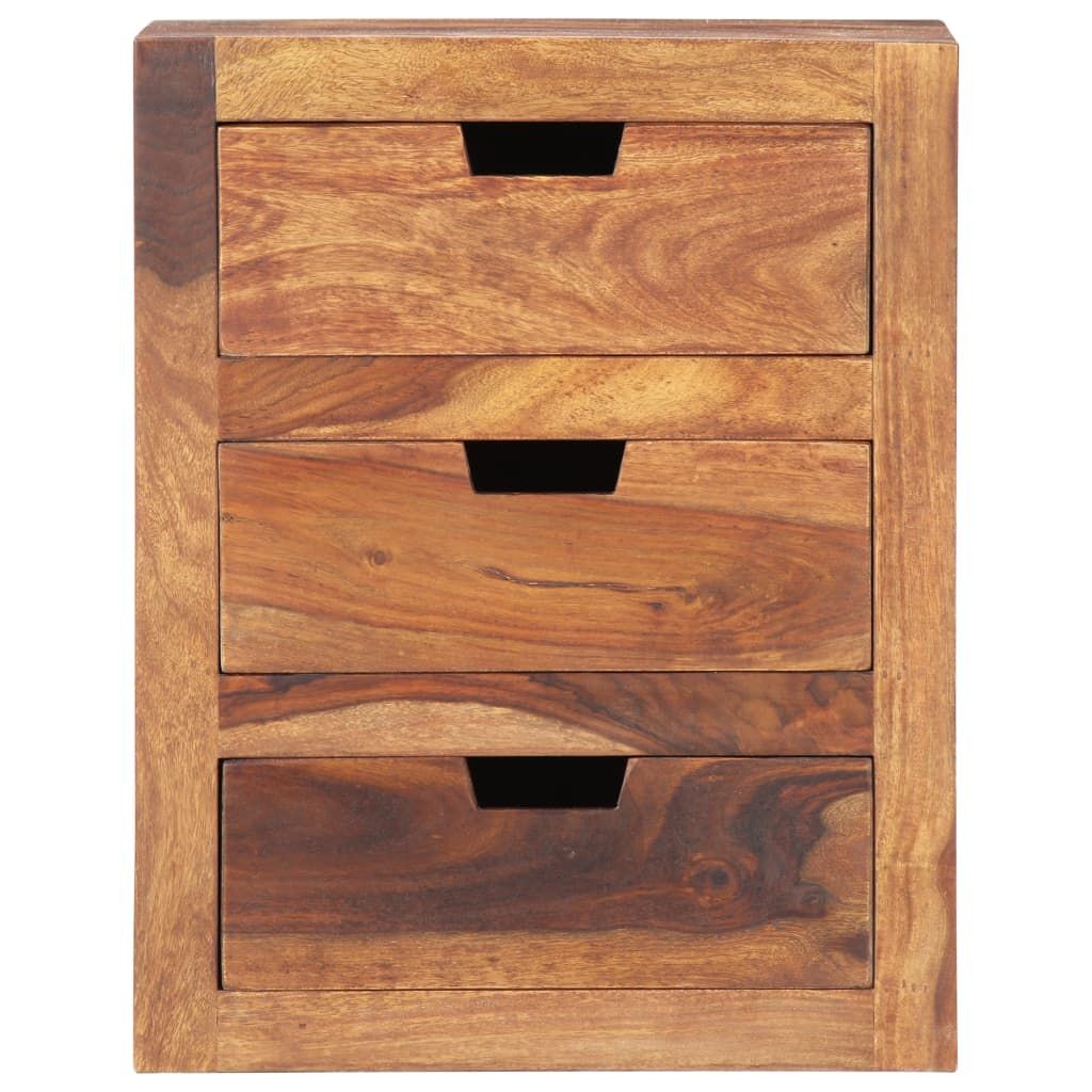 Comodino 40x30x50 cm in Legno Massello di Acacia vidaXL