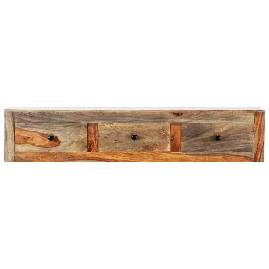 Tavolo Consolle da Parete 100x25x20 cm in Massello di Acacia vidaXL