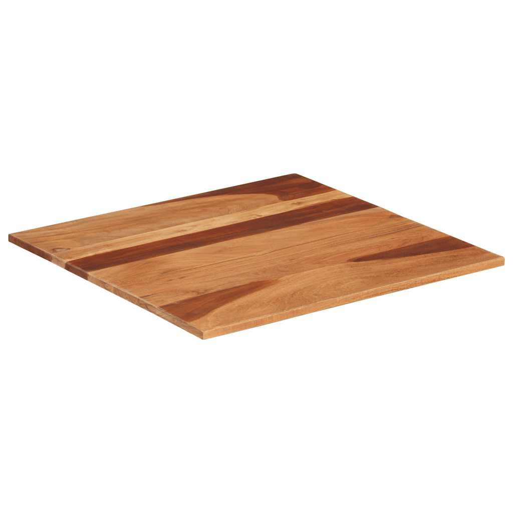 Piano Tavolo in Legno Massello di Acacia 15-16 mm 60x60 cm vidaXL