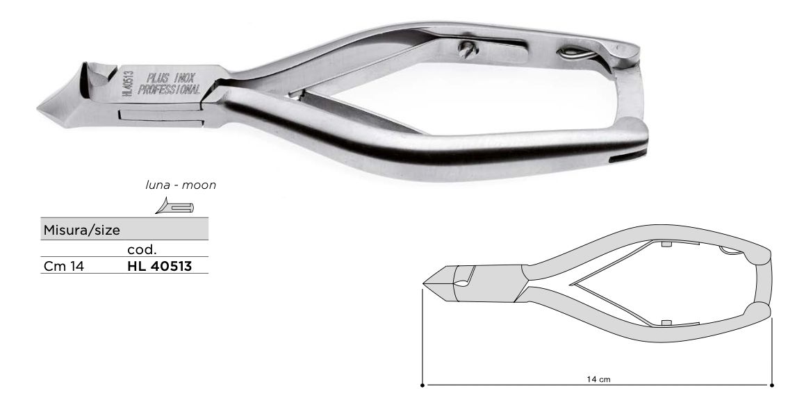"Luna" Nail Clipper Recessed from the X-Care Line. Made of High Carbon Stainless Steel. Kalindra Cutlery