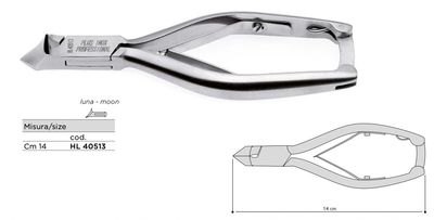 "Luna" Nail Clipper Recessed from the X-Care Line. Made of High Carbon Stainless Steel. Kalindra Cutlery