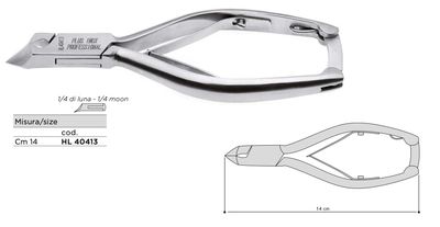 "Luna" Nail Clipper Recessed from the X-Care Line. Made of High Carbon Stainless Steel. Kalindra Cutlery