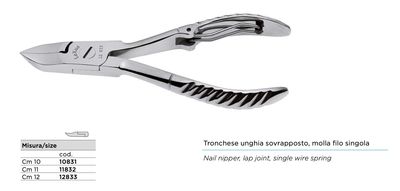 Coupe-ongles Lexus, coupe-ongles superposé, ressort à fil unique. Fabriqué en acier. Kalindra cutlery