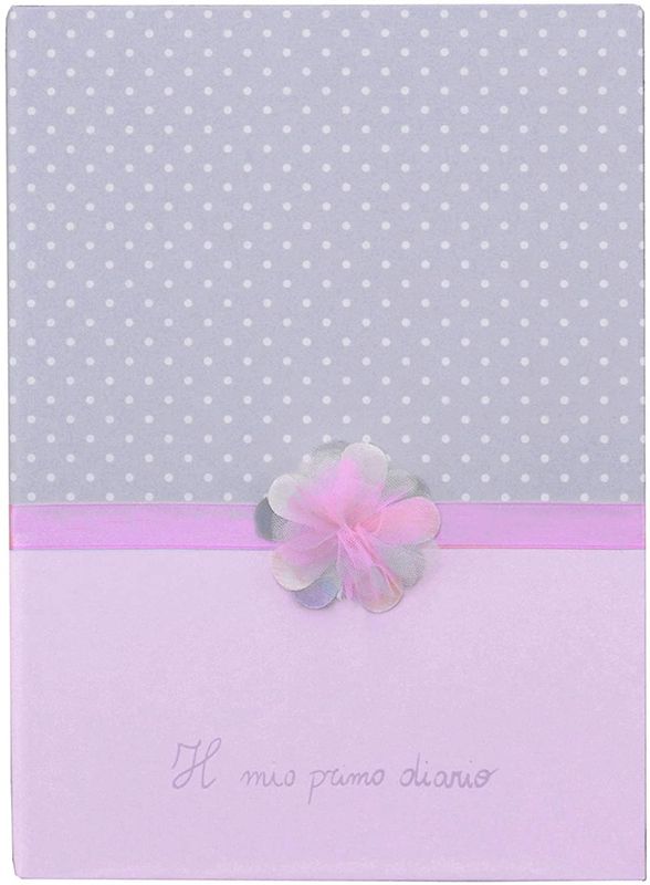 MAMAMOUR - Diario baby 6 anni - rosa - con ciondolo d'argento 925/Baby diary 6 years - pink -  with sterling silver 925 pendant