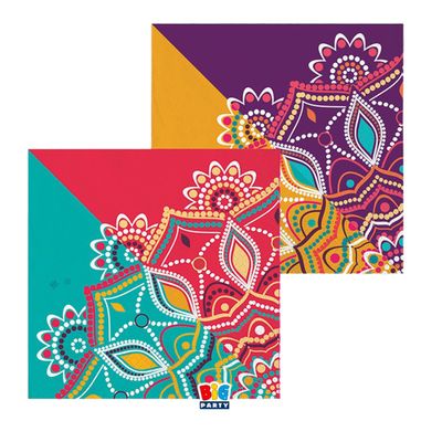 Tovagliolo Mandala - 33 x 33 cm - carta - Big Party - conf. 20 pezzi BIG PARTY