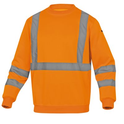 Felpa sportiva Astral - alta visibilità - tg. S - arancio fluo - Deltaplus DELTAPLUS Felpa sportiva Astral - alta visibilità - tg. S - arancio fluo - Deltaplus DELTAPLUS
