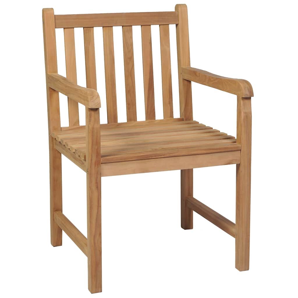 Sedie Giardino 8 pz con Cuscini Verde Brillante Massello Teak vidaXL