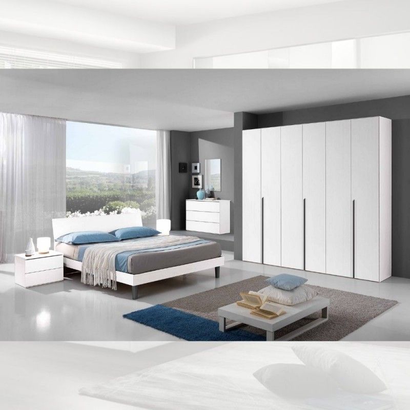 Letto singolo giroletto Manitoba bianco Effezeta Letto singolo giroletto Manitoba bianco Effezeta