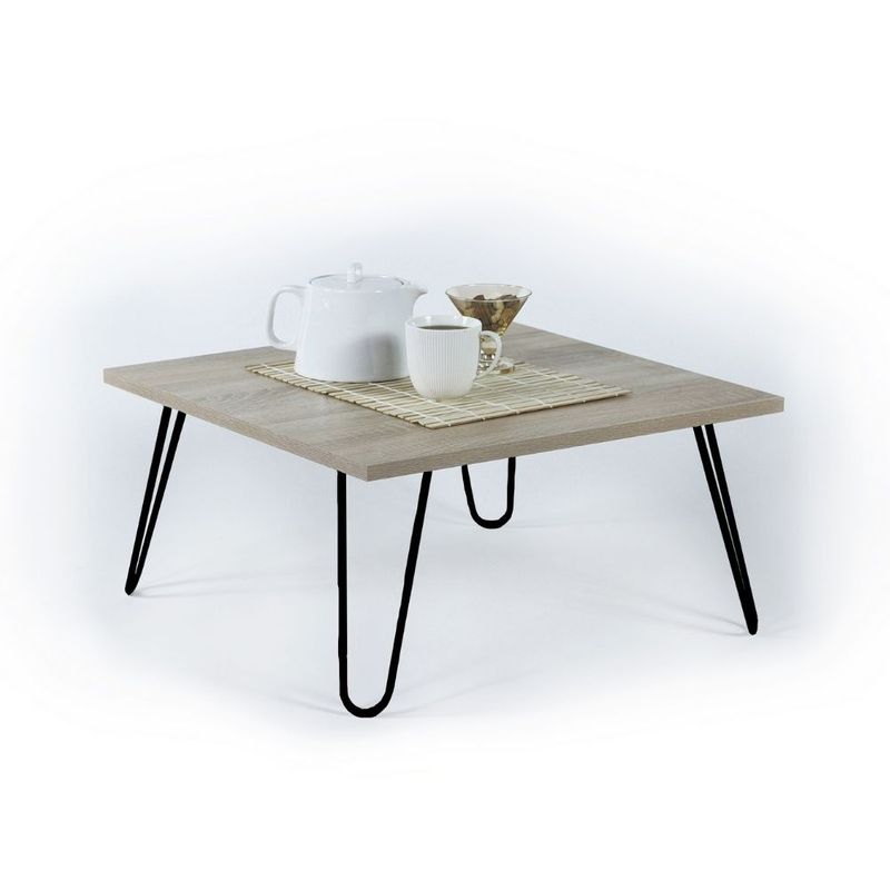 Tavolino da salotto quadrato rovere Illia 60x60 MT1904021 Effezeta