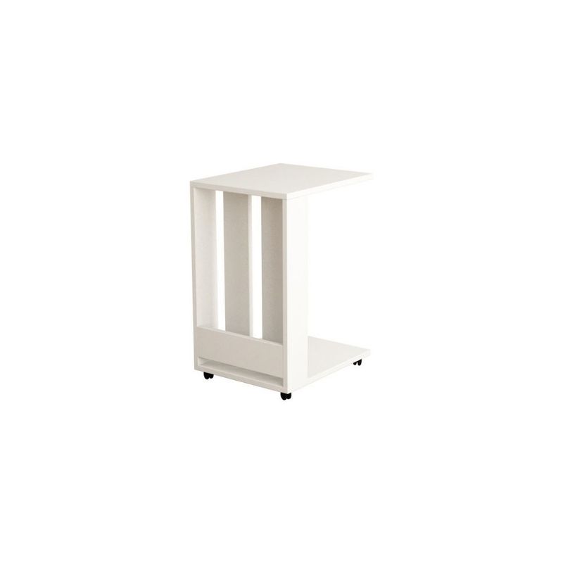 Tavolino da divano Edi porta pc e riviste bianco Effezeta