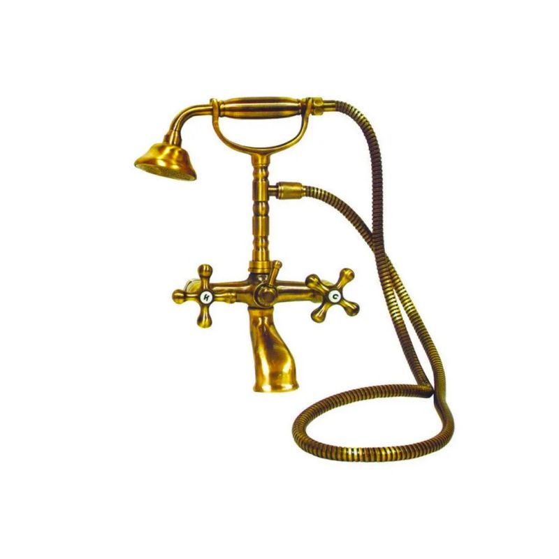 Rubinetto Lecce Classic con doccetta ottone antico Effezeta Rubinetto Lecce Classic con doccetta ottone antico Effezeta