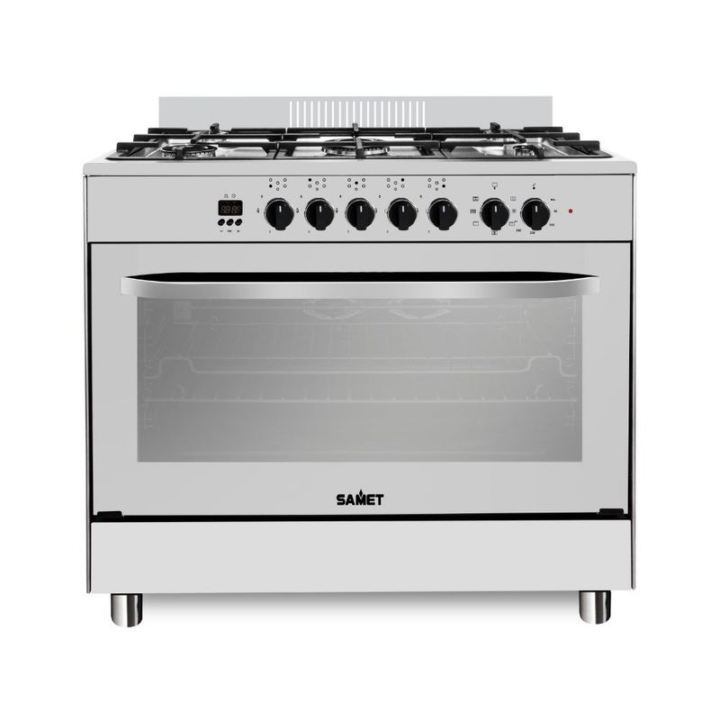 Cucina Stromboli 90x60 cm. con forno multifunzione e grill elettrico colore inox classe A Samet Effezeta Cucina Stromboli 90x60 cm. con forno multifunzione e grill elettrico colore inox classe A Samet Effezeta