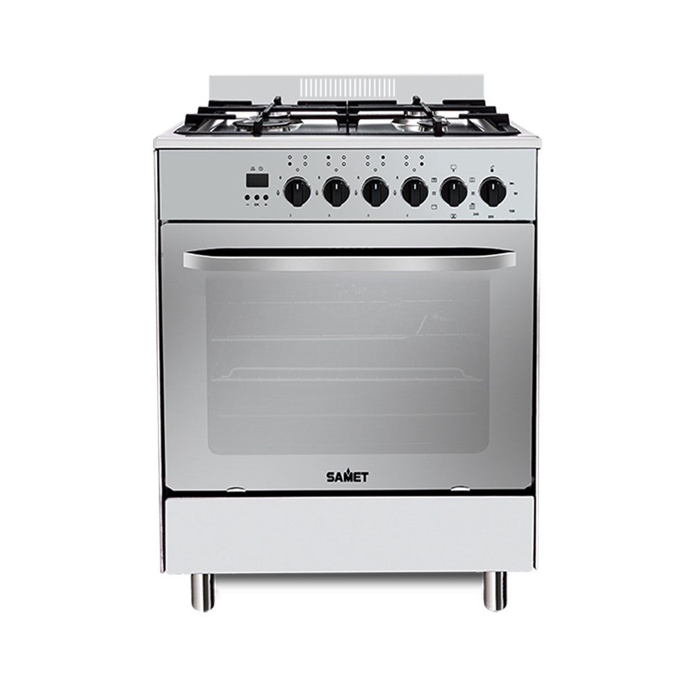 Cucina Stromboli 60x60 cm. con forno multifunzione e grill elettrico colore inox classe A Samet Effezeta