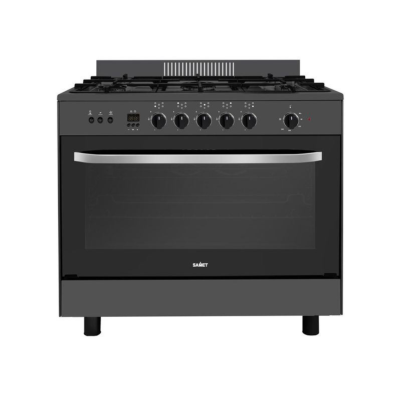 Cucina Stromboli 90x60 cm con forno a gas e grill elettrico colore nero classe A Samet Effezeta Cucina Stromboli 90x60 cm con forno a gas e grill elettrico colore nero classe A Samet Effezeta