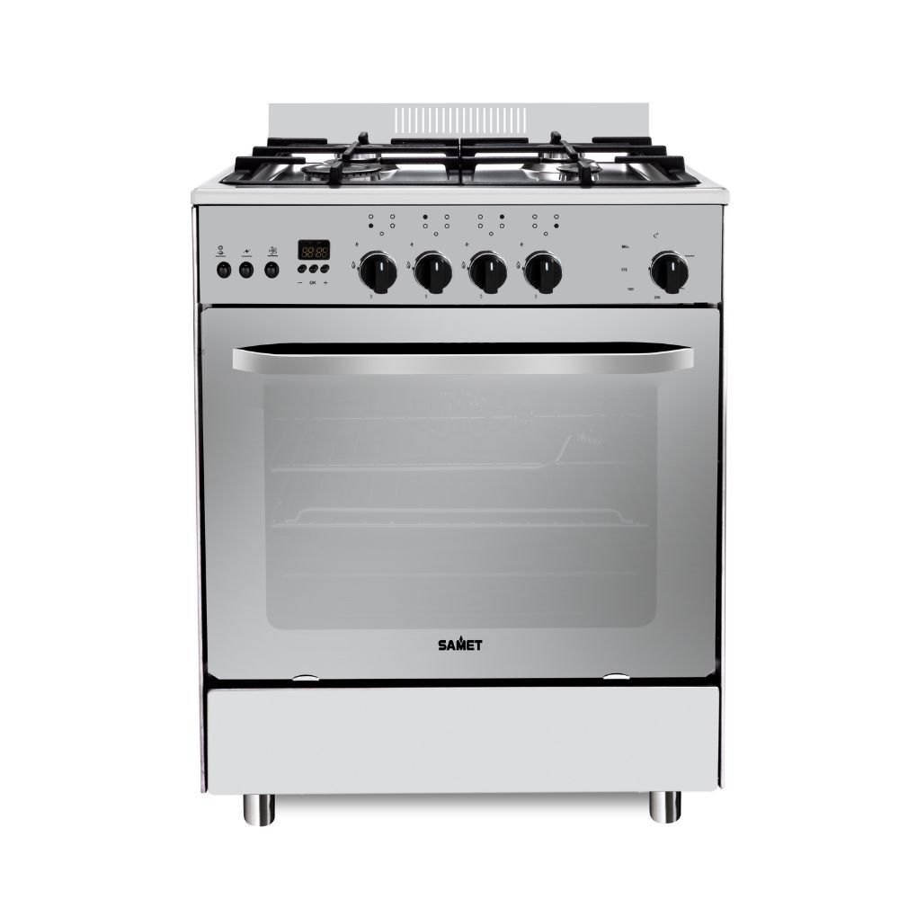 Cucina Stromboli 60x60 cm. con forno a gas e grill elettrico inox classe A Samet Effezeta