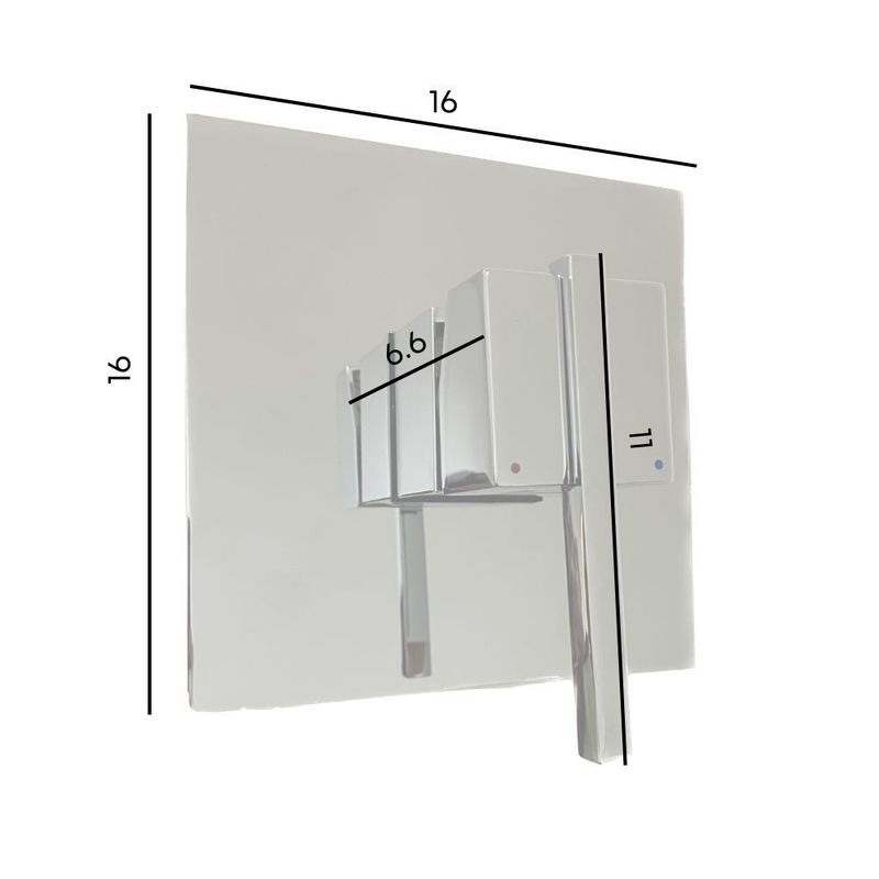 Miscelatore bagno Quadra doccia cromato Effezeta