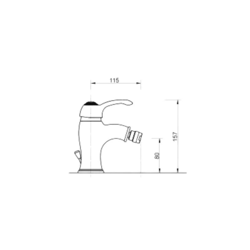 Miscelatore cromato Bologna bidet Effezeta