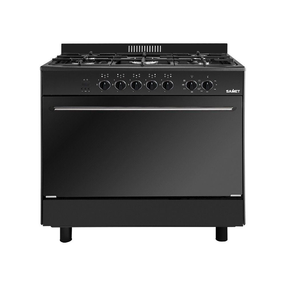 Cucina Stromboli 90x60 cm. con forno multifunzione e grill elettrico colore nero classe A Samet Effezeta