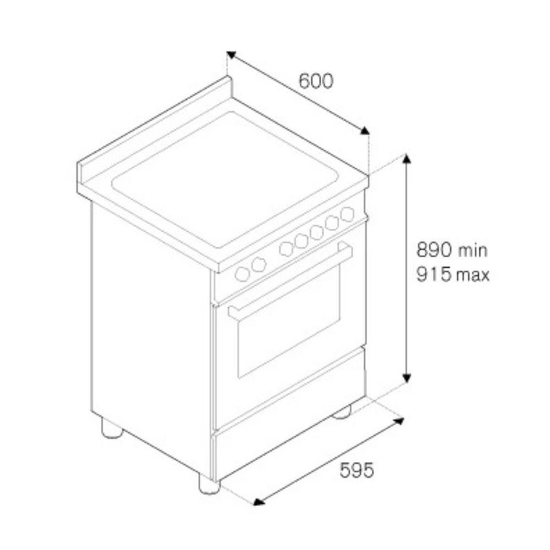 Bertazzoni MAS604MFESXE Cucina forno elettrico Effezeta