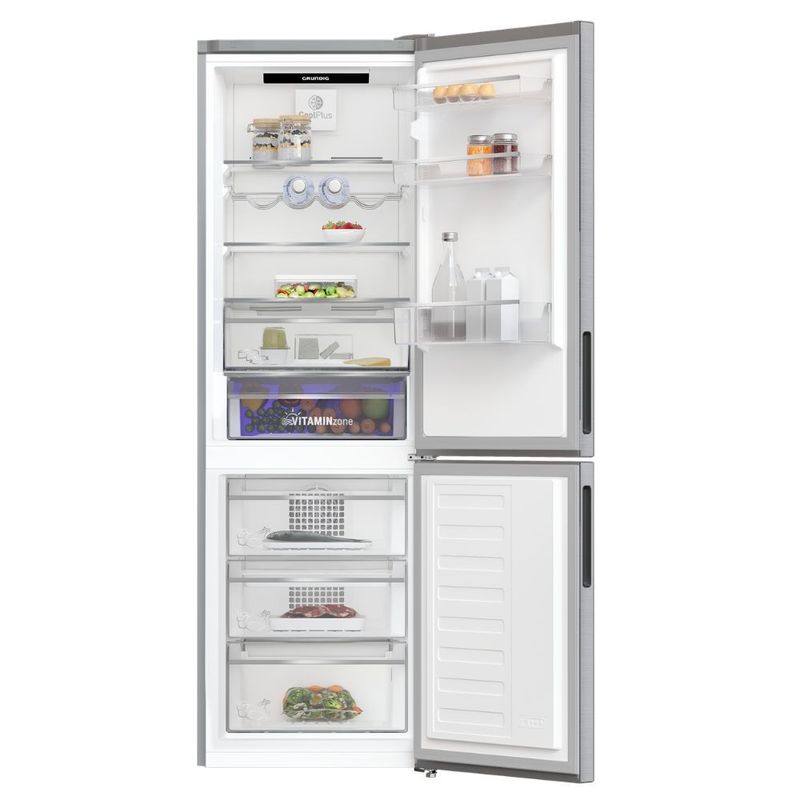 Frigorifero combinato Grundig libera installazione total no frost GKN26840XN INOX classe E Effezeta