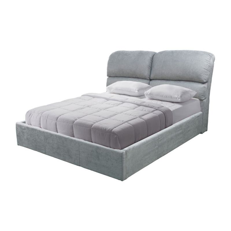 Letto una piazza e mezzo Sofaback contenitore in tessuto Enjoy 20 light gray Effezeta