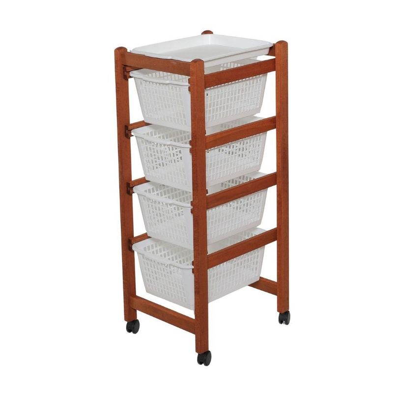 Carrello portafrutta Jolly Eco ciliegio Effezeta