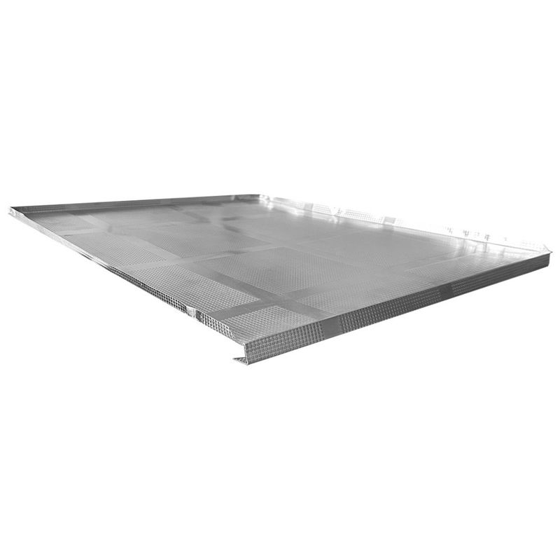 Protezione sottolavello alluminio goffrato spessore 0.3 mm con guarnizione 862X500 mm. Effezeta