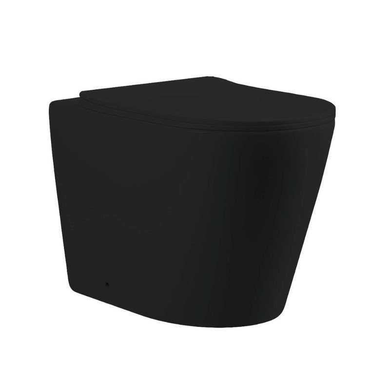 WC a pavimento YJ-3380MB in nero opaco smaltato 36x56x40 cm. Effezeta WC a pavimento YJ-3380MB in nero opaco smaltato 36x56x40 cm. Effezeta