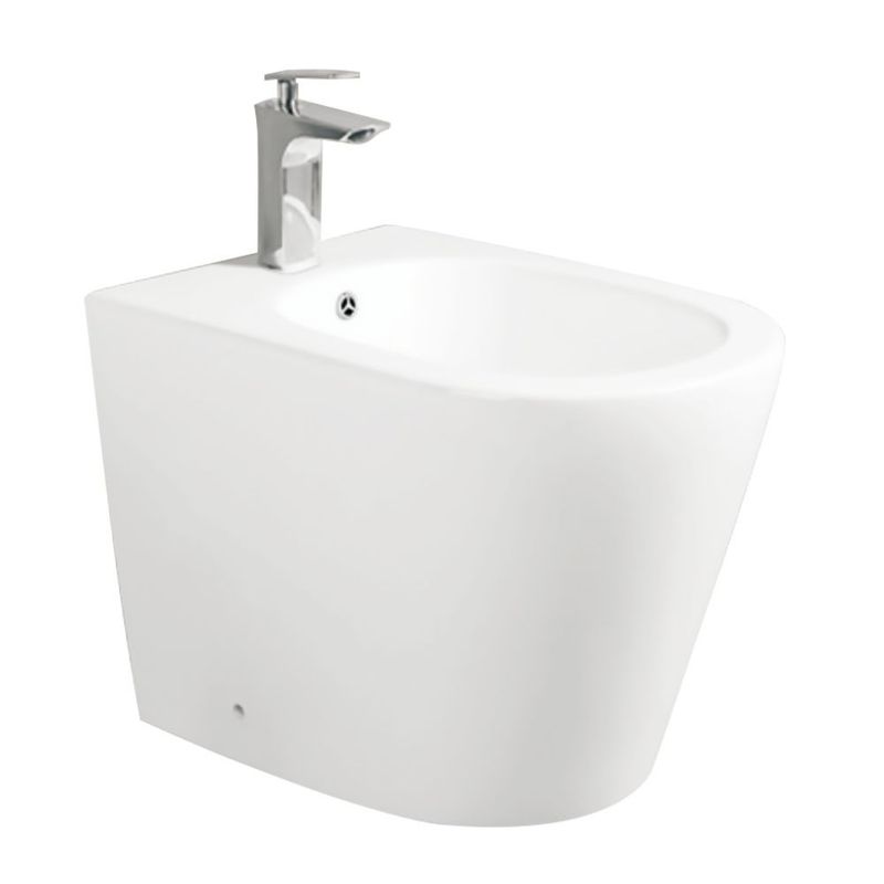 Bidet a pavimento YJ-1380FMW bianco opaco smaltato 36.5x56x40 cm. Effezeta Bidet a pavimento YJ-1380FMW bianco opaco smaltato 36.5x56x40 cm. Effezeta