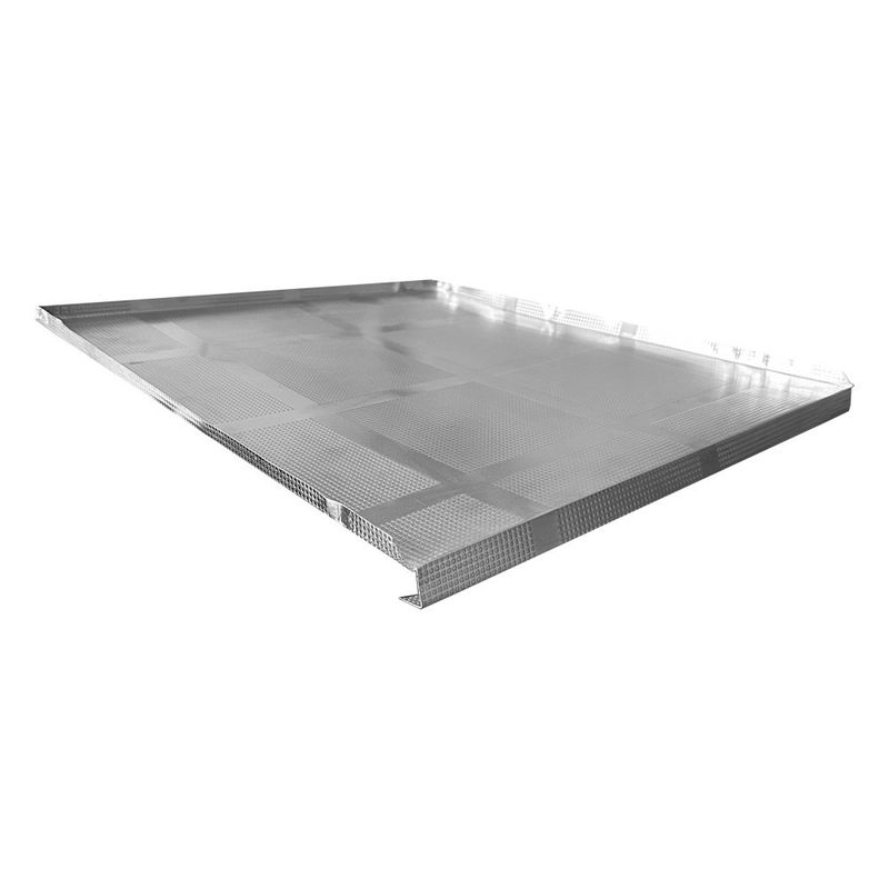 Protezione sottolavello alluminio goffrato spessore 0.3 mm con guarnizione 562X500 mm. Effezeta