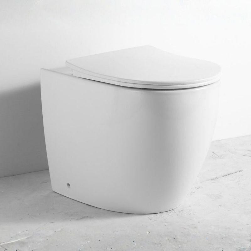 WC filo muro FT53A a pavimento in ceramica 52.5x37x41H cm. bianco Effezeta WC filo muro FT53A a pavimento in ceramica 52.5x37x41H cm. bianco Effezeta