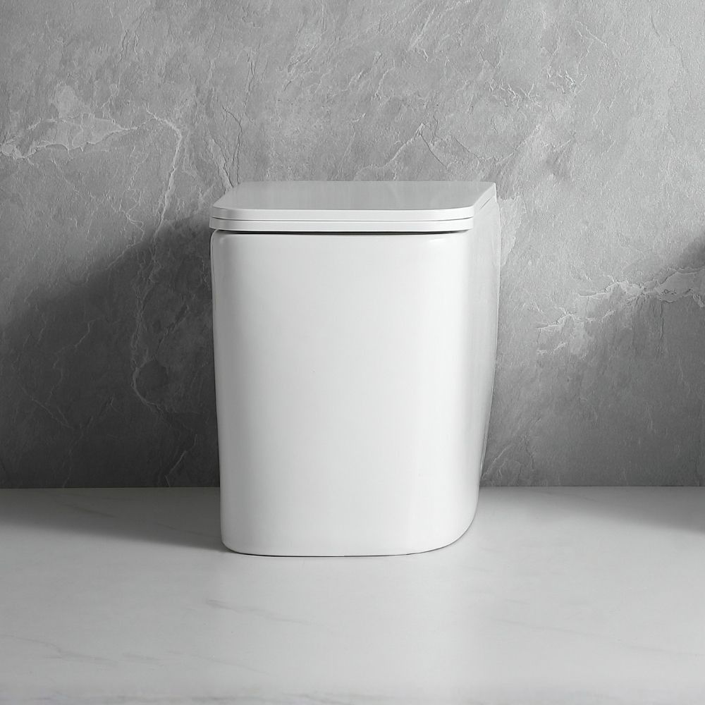 WC filo muro FT54D a pavimento in ceramica bianco 54x36x41.5H cm. Effezeta